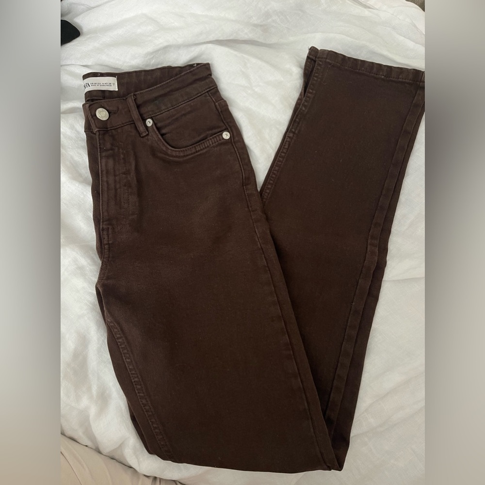 Zara brown jeans